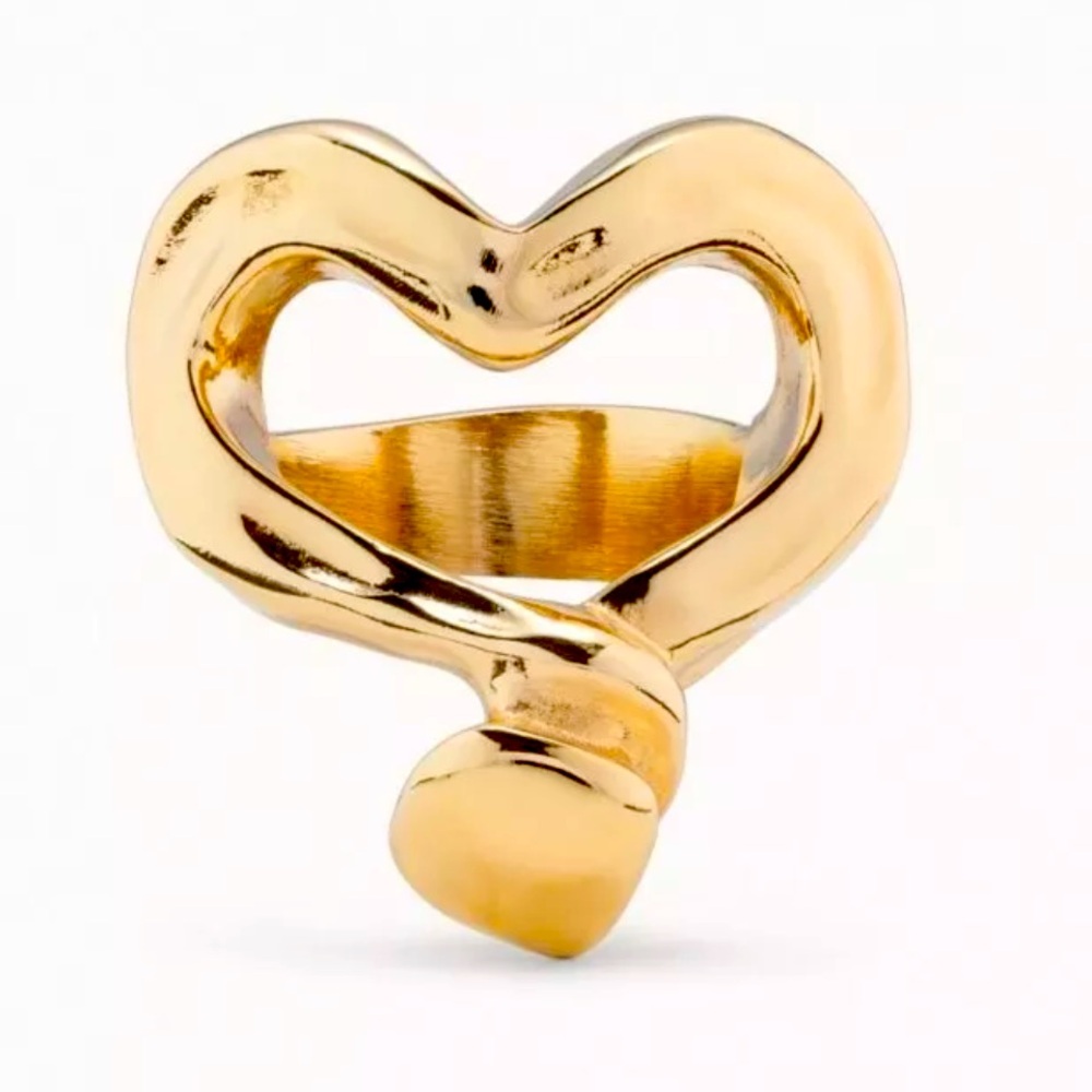 Uno De 50 Ring - NAILED HEART -  Gold 💛Various Sizes